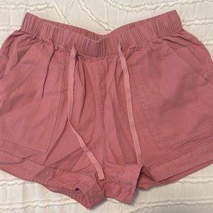 Drawstring Pink Shorts